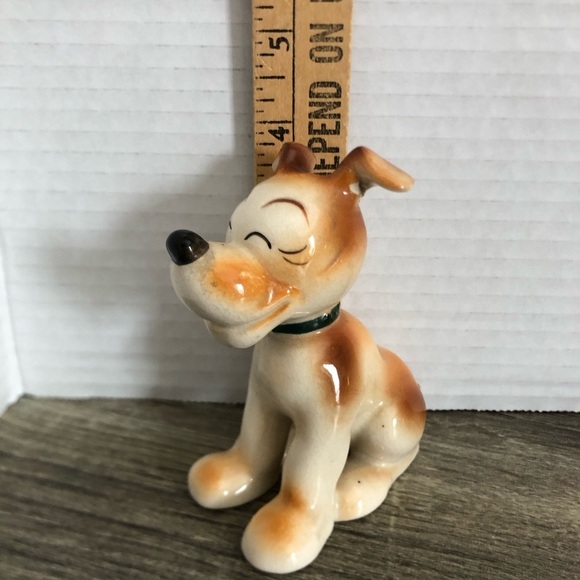 Vtg Occupied Japan Ceramic Dog Figurine - Picture 7 of 14